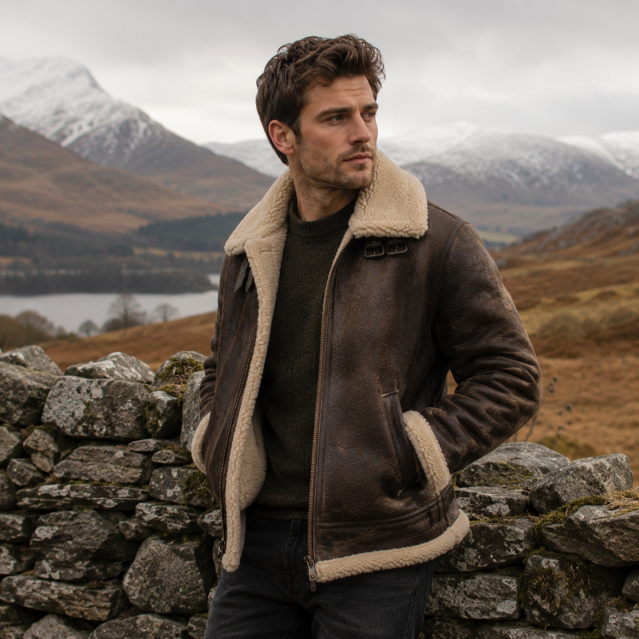 Men's genuine leather jackets collection by Elvora™