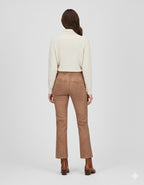 Women's Slim Fit Velvet Trousers - Left