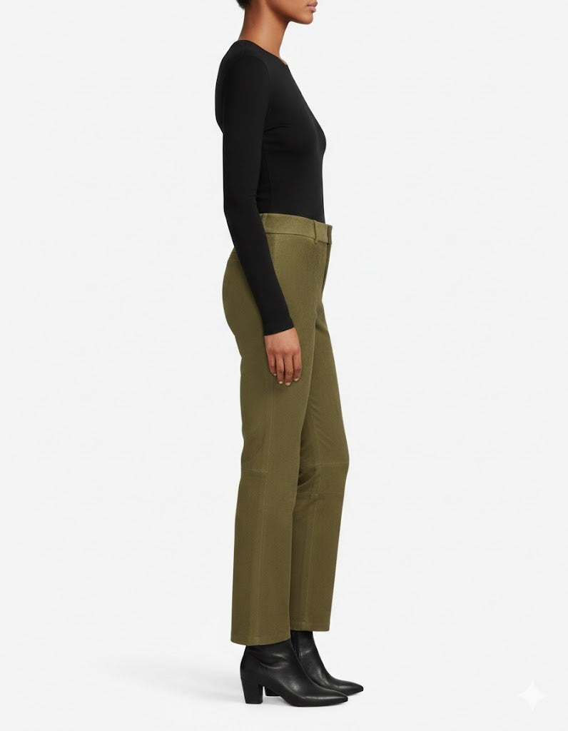 Women's Stretch Cotton Chino Pants - Back
