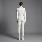 Women's White Wedding Jumpsuit - Back