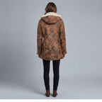 Women's Sheepskin Duffle Coat - Back