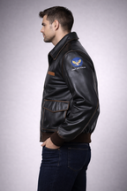Men's Type A2 Flight Leather Jacket - Back