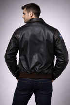 Men's Type A2 Flight Leather Jacket - Left
