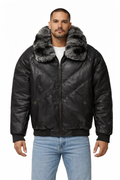 Men's Premium Leather Jackets Collection - Front