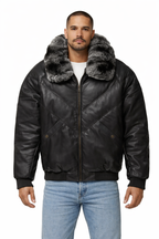 Men's Premium Leather Jackets Collection - Front