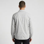 Men's White Leather Shirt In Full Sleeve