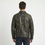 Men's Soft Black Leather Slim Fit Full Sleeve Button