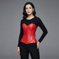 Women's Leather Shapewear Underbust Corset - Front