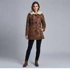 Women's Sheepskin Duffle Coat - Front