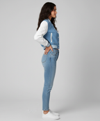 Women's Sky Blue Varsity Jacket - Back