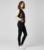Varsity Baseball Letterman Leather Jacket - Left