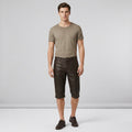 Handmade Brown Leather Cargo Shorts