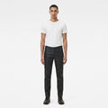 Men's  Skinny Black Leather Pant
