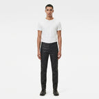 Men's  Skinny Black Leather Pant
