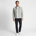Men's Stylish Grey Leather Shirt