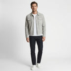 Men's Stylish Grey Leather Shirt
