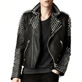 Men's Studded Punk Biker Jacket