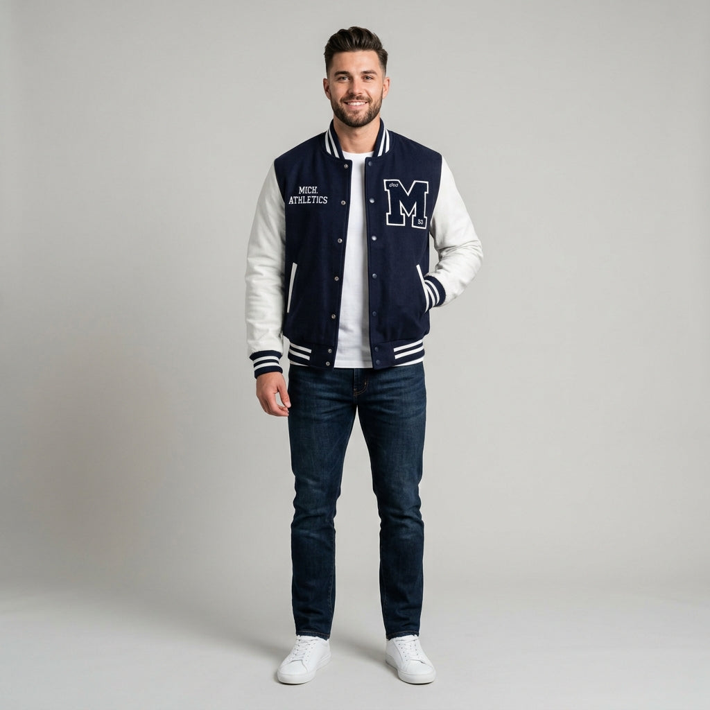 Men's Varsity Double-Sided Jacket