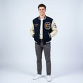 Guess Lark Varsity Jacket in Blue for Men
