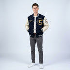 Guess Lark Varsity Jacket in Blue for Men