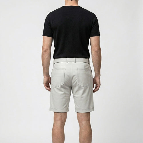 Buy Men Grey Solid Casual Short