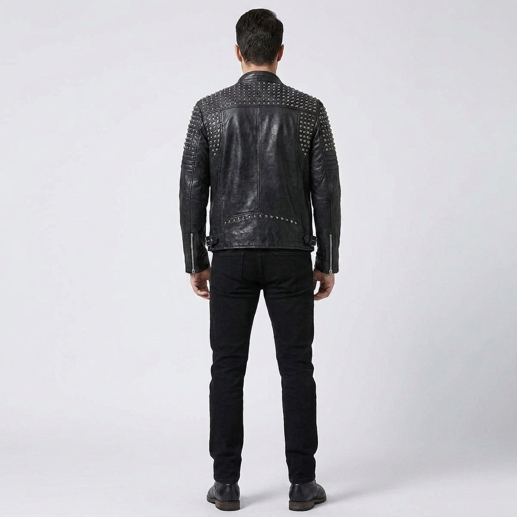 Men's Genuine Leather Punk Jackets