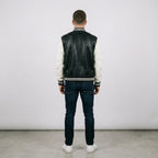 Men's Black and White Varsity Jacket