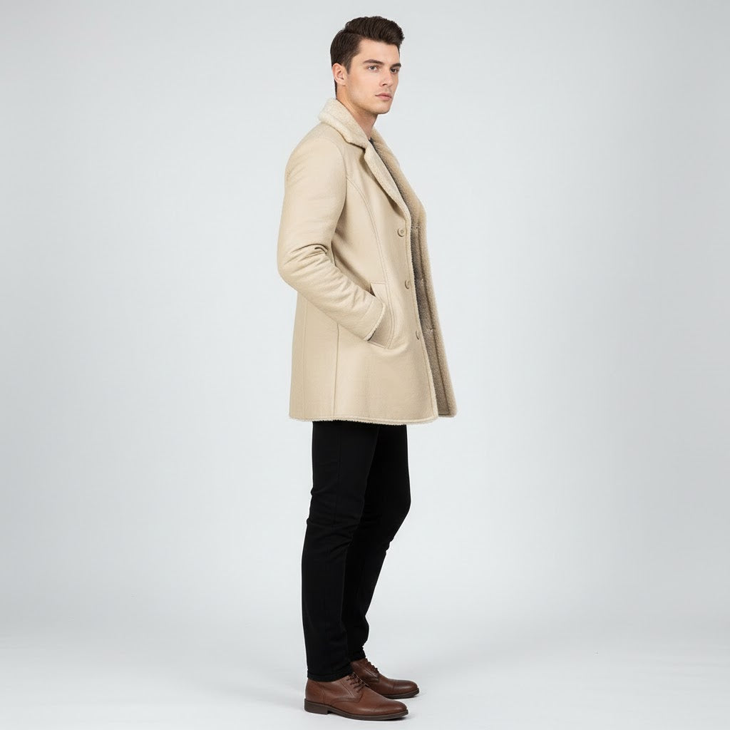 Men's Leather Coats Premium Genuine Leather - Back