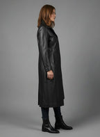 Real Leather Coat for Women - Back