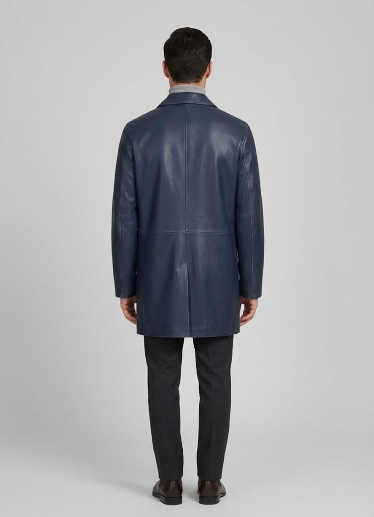 Men's Genuine Leather Coat Premium - Left