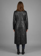 Real Leather Coat for Women - Left