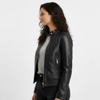 Women's Real Leather Jacket - Left
