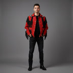 Handmade Men's Western Suede Fringe Jacket - Front