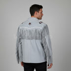Men's Hand Stitched Suede Leather Cowboy Jacket - Back